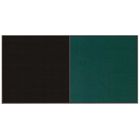 United Visual Products Enclosed Corkboard, 1 Door, 60"x36", 4" Fra UV3410-BRONZE-RUBBER